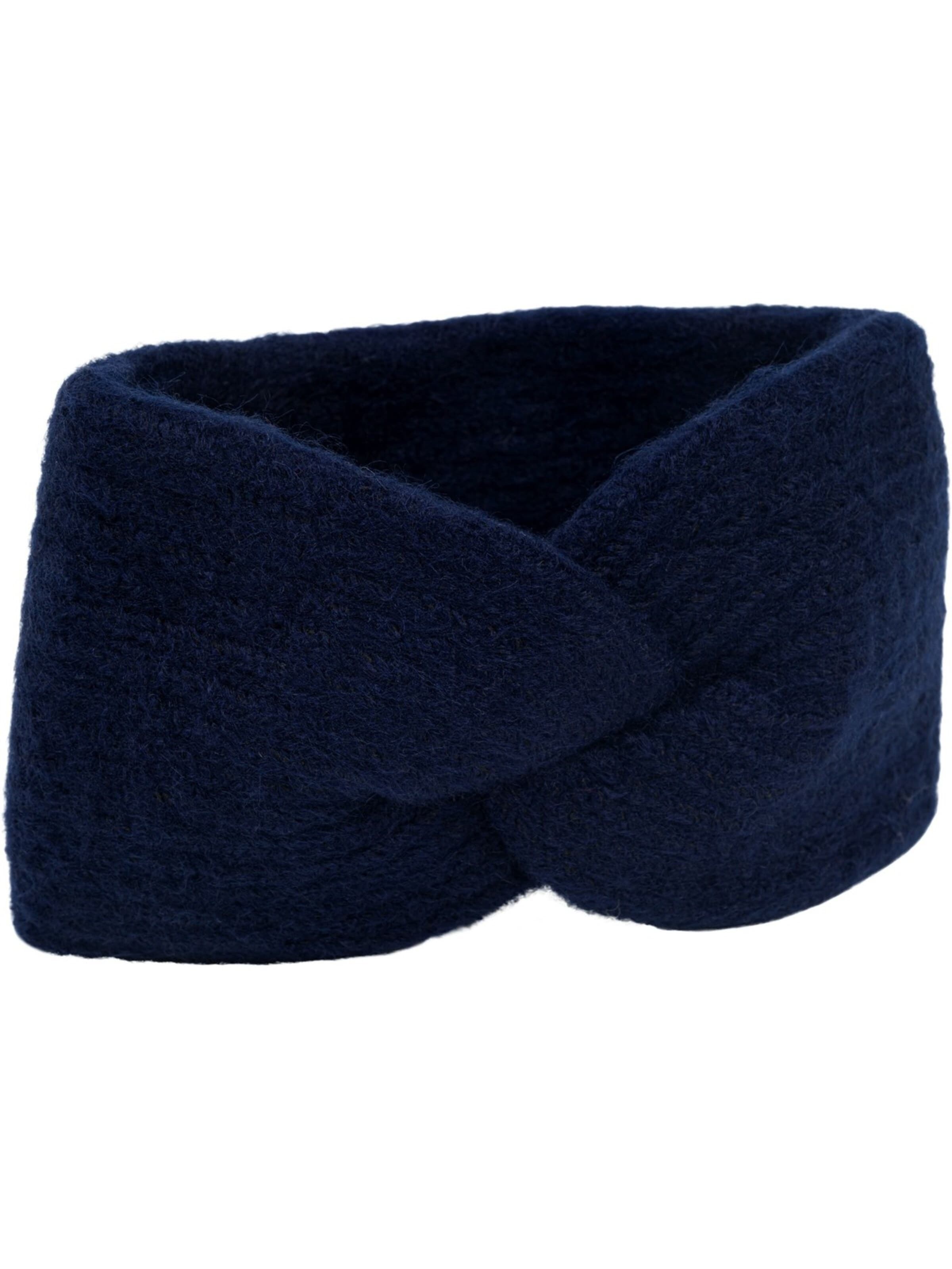 styleBREAKER Headband 'Strick Stirnband Rippenmuster Twist Knoten' in Blue