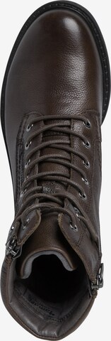 TAMARIS Lace-Up Ankle Boots in Brown