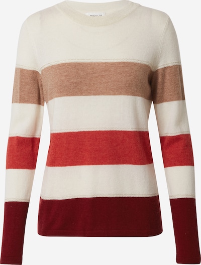Maison 123 Pull-over 'RAY' en beige / beige clair / bordeaux / rouge rouille, Vue avec produit