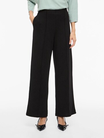 Wide Leg Pantalon à pince 'VIWinnie' VILA en noir : devant