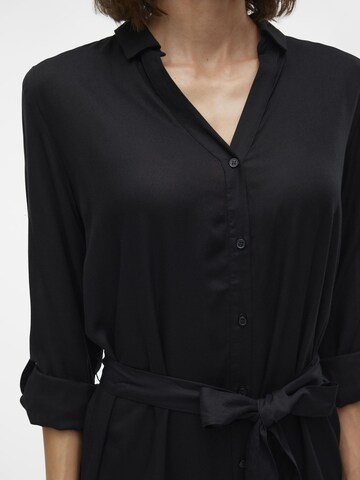 VERO MODA Shirt dress 'BUMPY' in Black