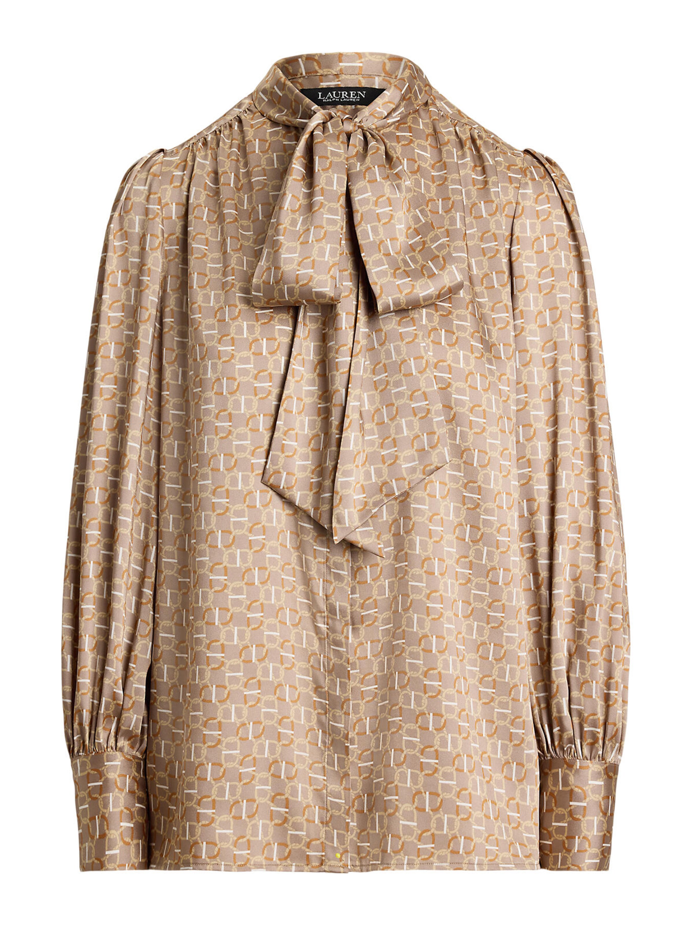 Lauren Ralph Lauren - Blusa 'KLARYCE' em castanho: frente