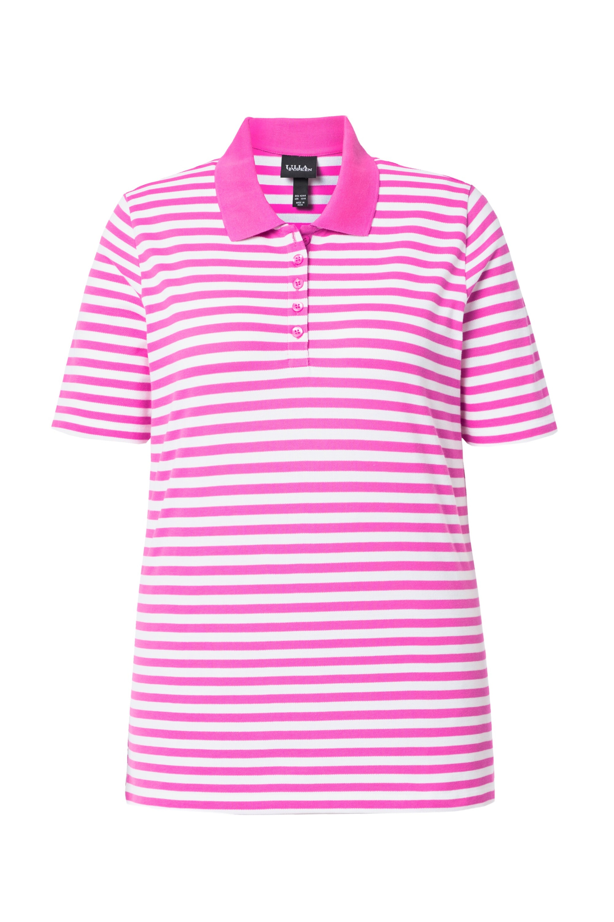 Ulla Popken Poloshirt in Pink: Vorderseite