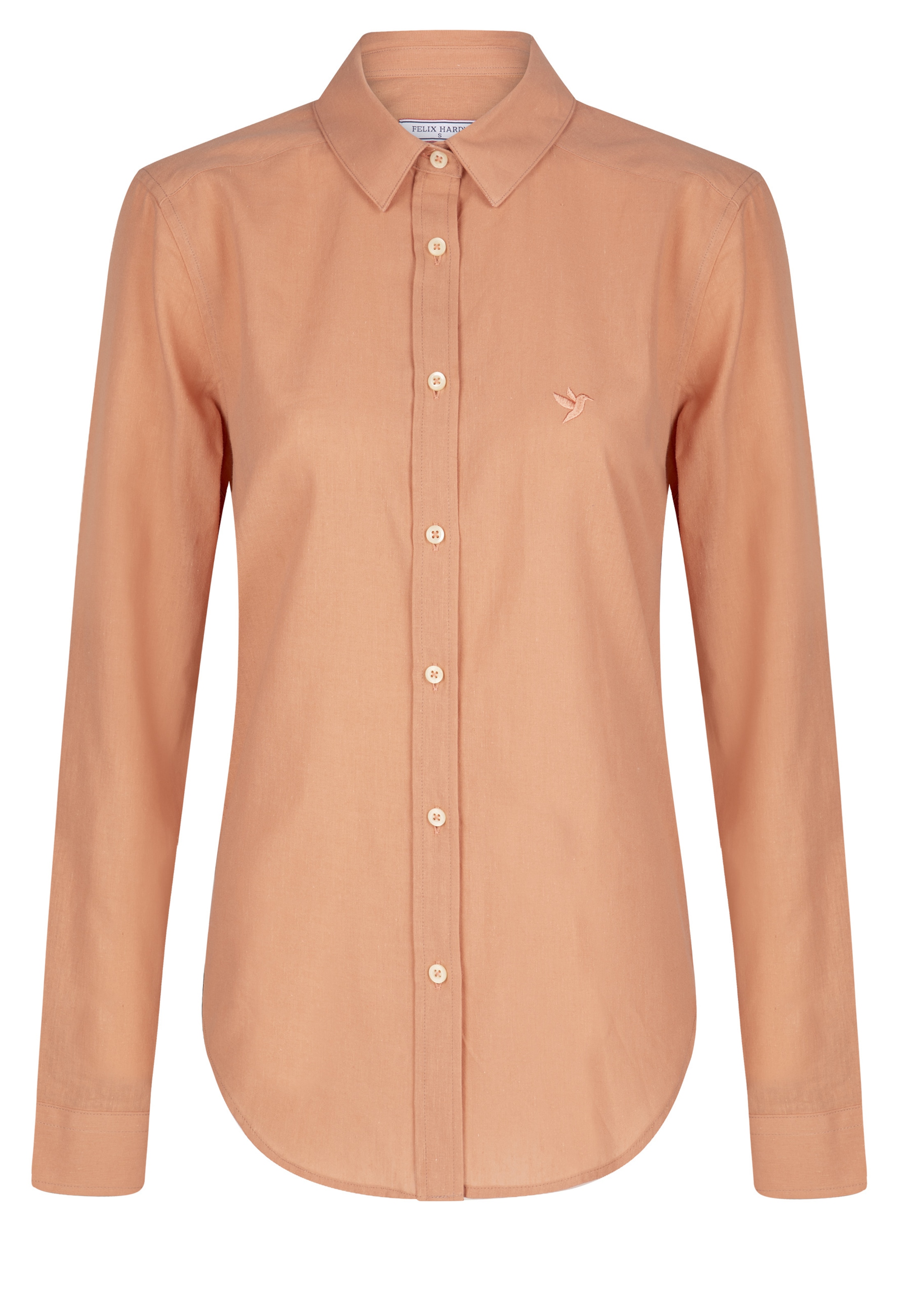 Chemisier Felix Hardy en orange : devant