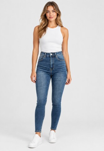 Elara Skinny Jeans in Blauw: voorkant