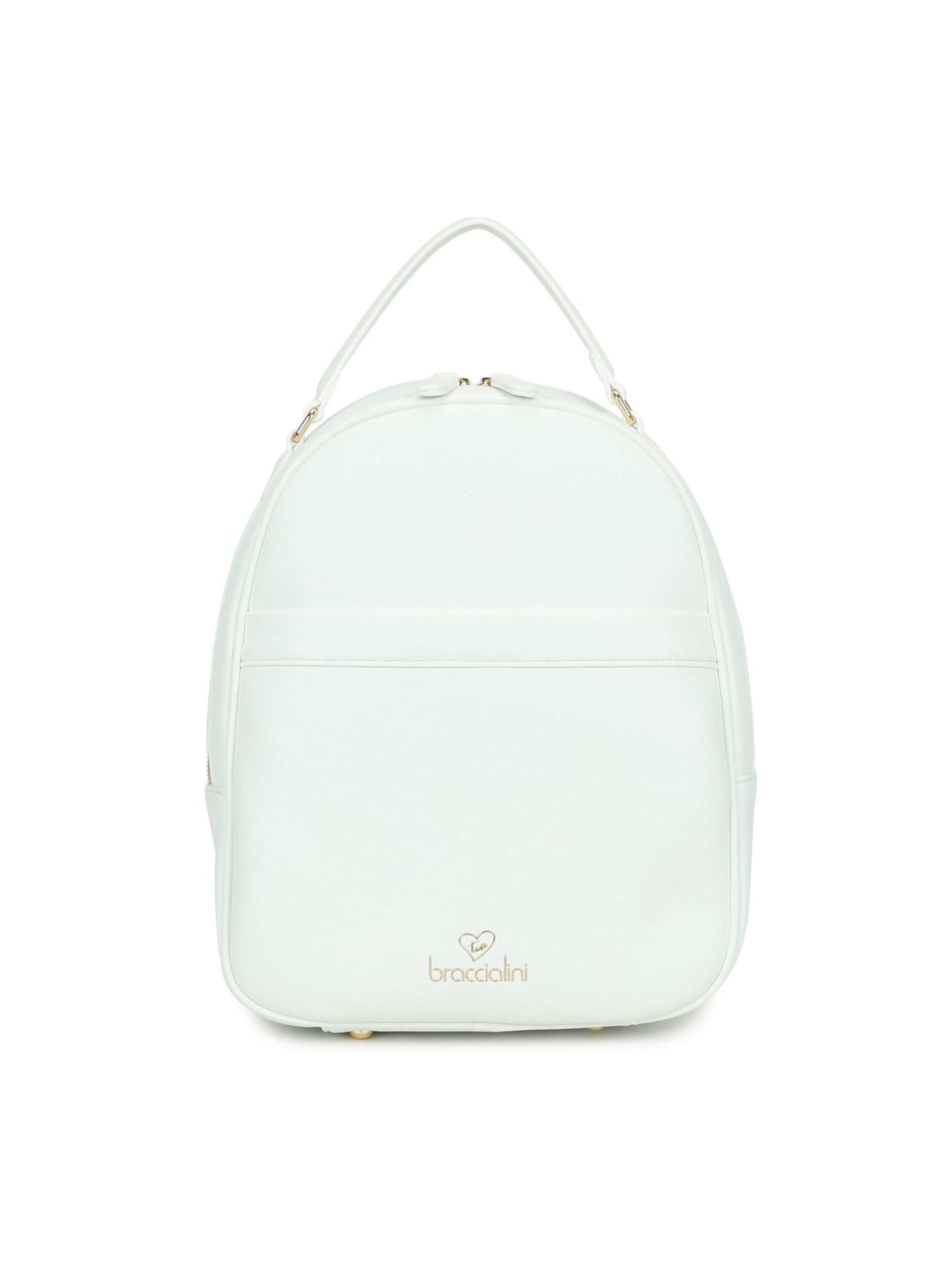 Braccialini Rucksack 'Amy'‌‌ in Weiß: Vorderseite