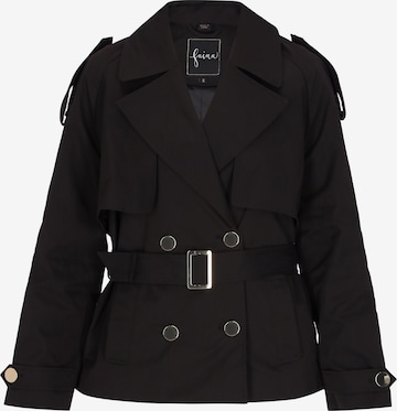 Manteau mi-saison faina en noir : devant