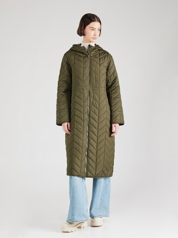 Cappotto di mezza stagione 'PCJASMIN' di PIECES in verde: frontale