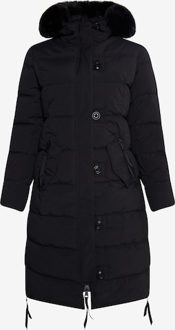 TUFFSKULL Winter Coat in Black: front