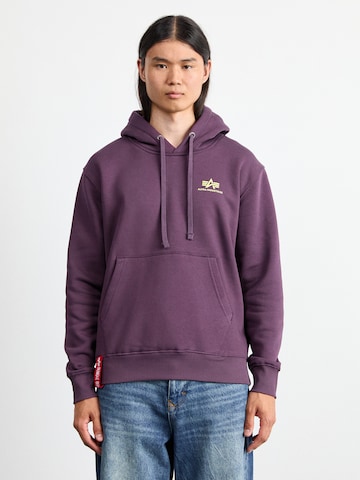 Regular fit Bluză de molton de la ALPHA INDUSTRIES pe mov: față