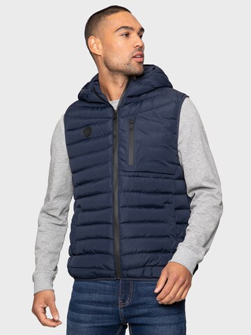 Threadbare Vest 'Horsley' in Blue: front