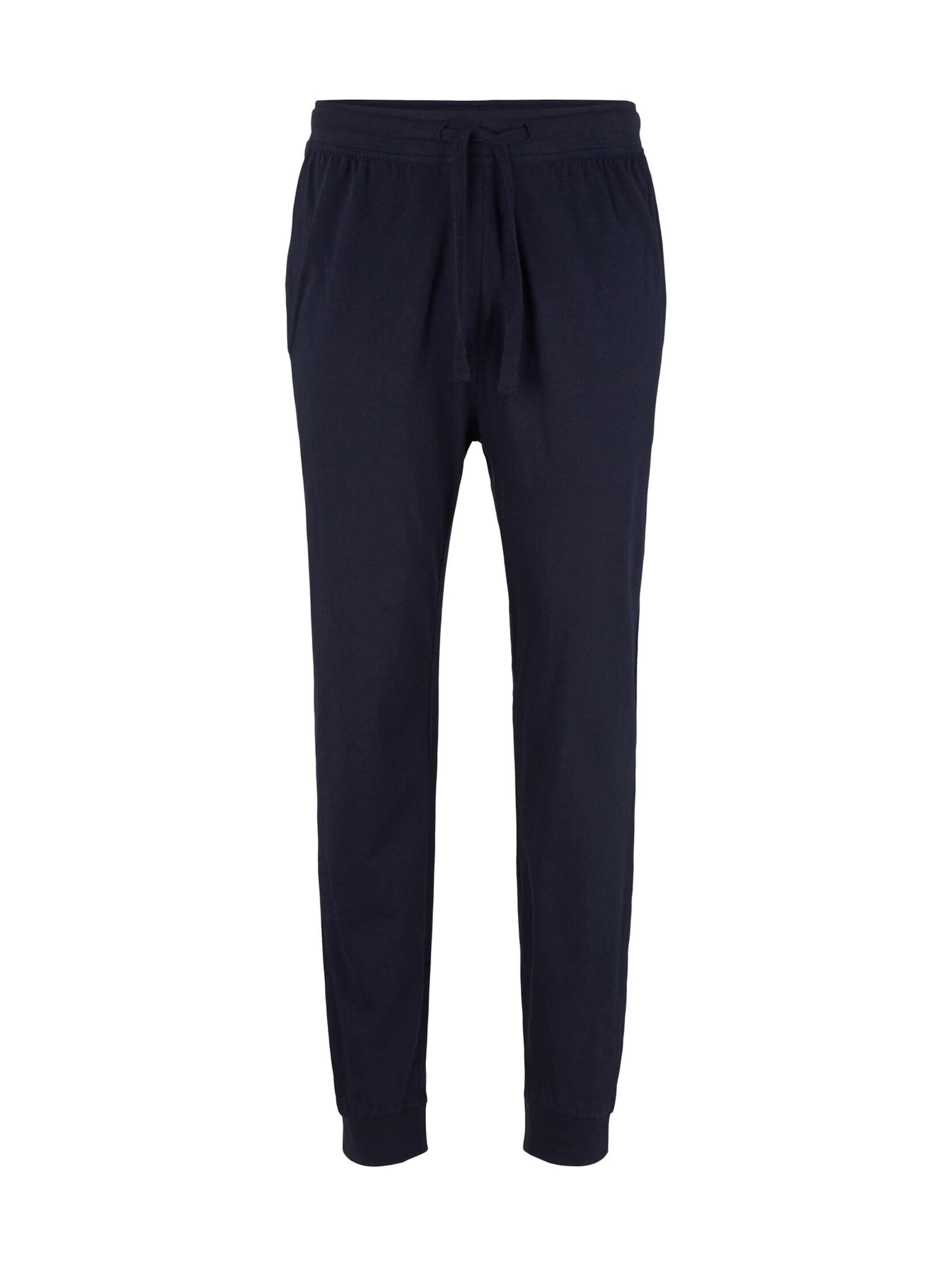 TOM TAILOR Pyjamabroek in Blauw: voorkant