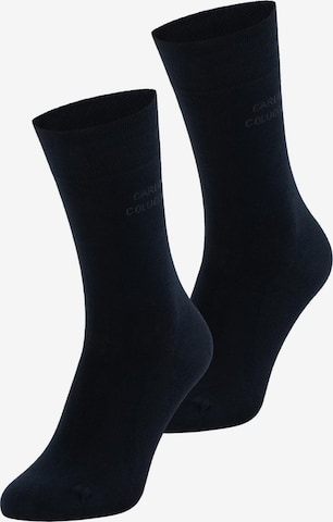 Chaussettes Carlo Colucci en bleu : devant