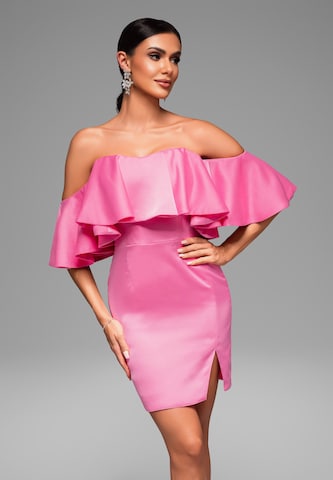 Ombre Avondjurk in Roze: voorkant