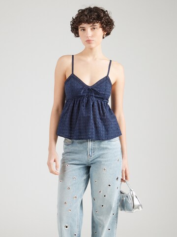 Top di HOLLISTER in blu: frontale