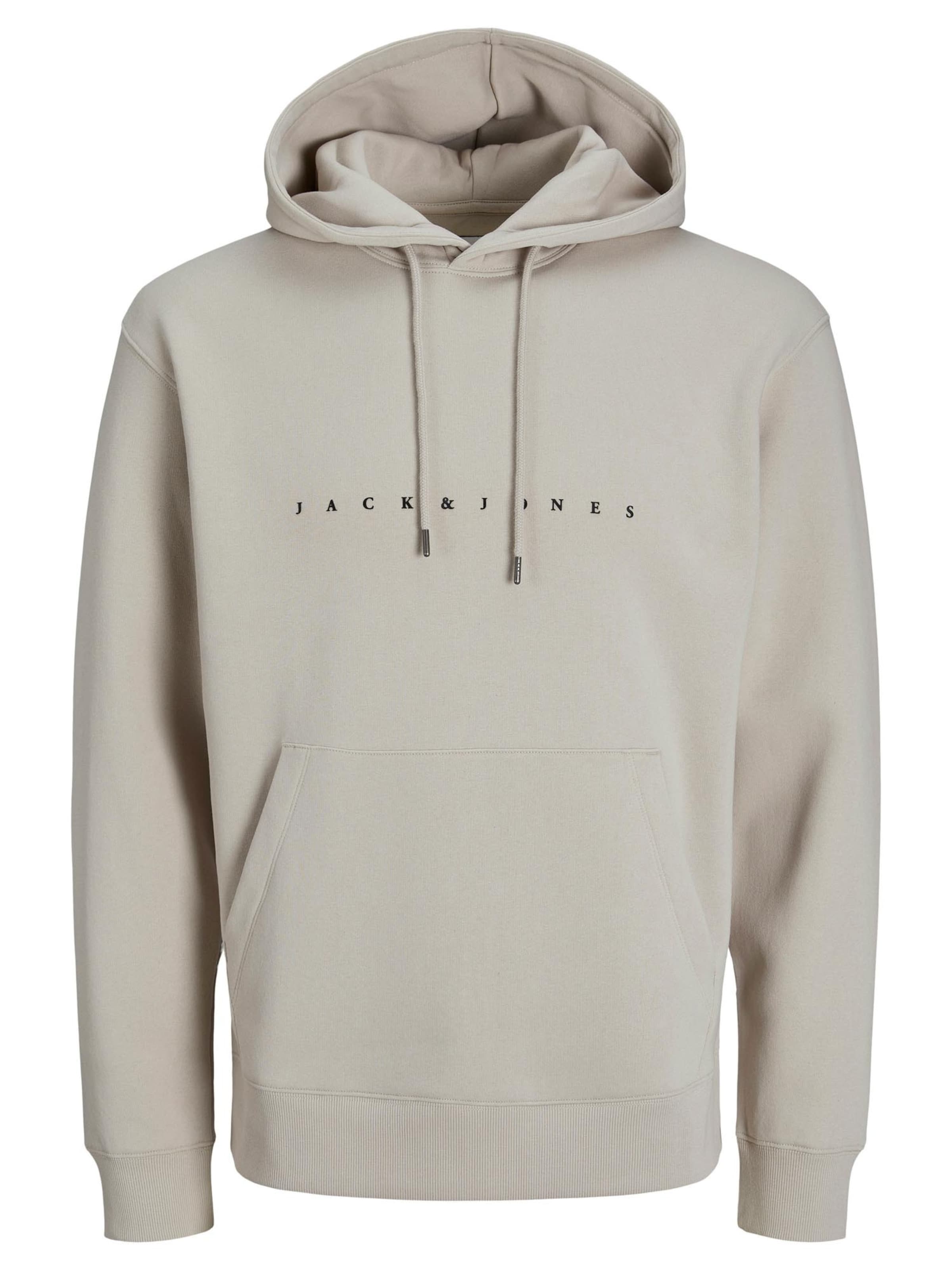 JACK & JONES Sweatshirt 'Star'‌‌‌‌‌‌‌‌ in Beige: Vorderseite