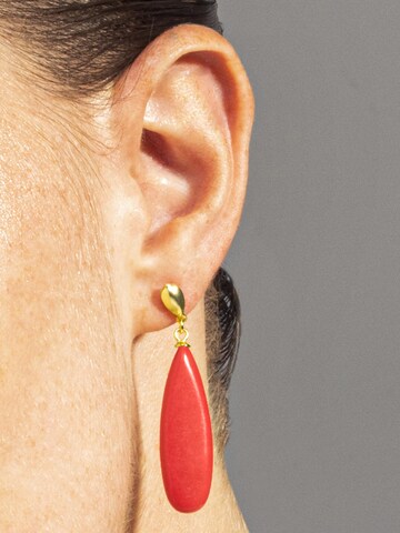 Luxenter Earrings 'Adak' in Red