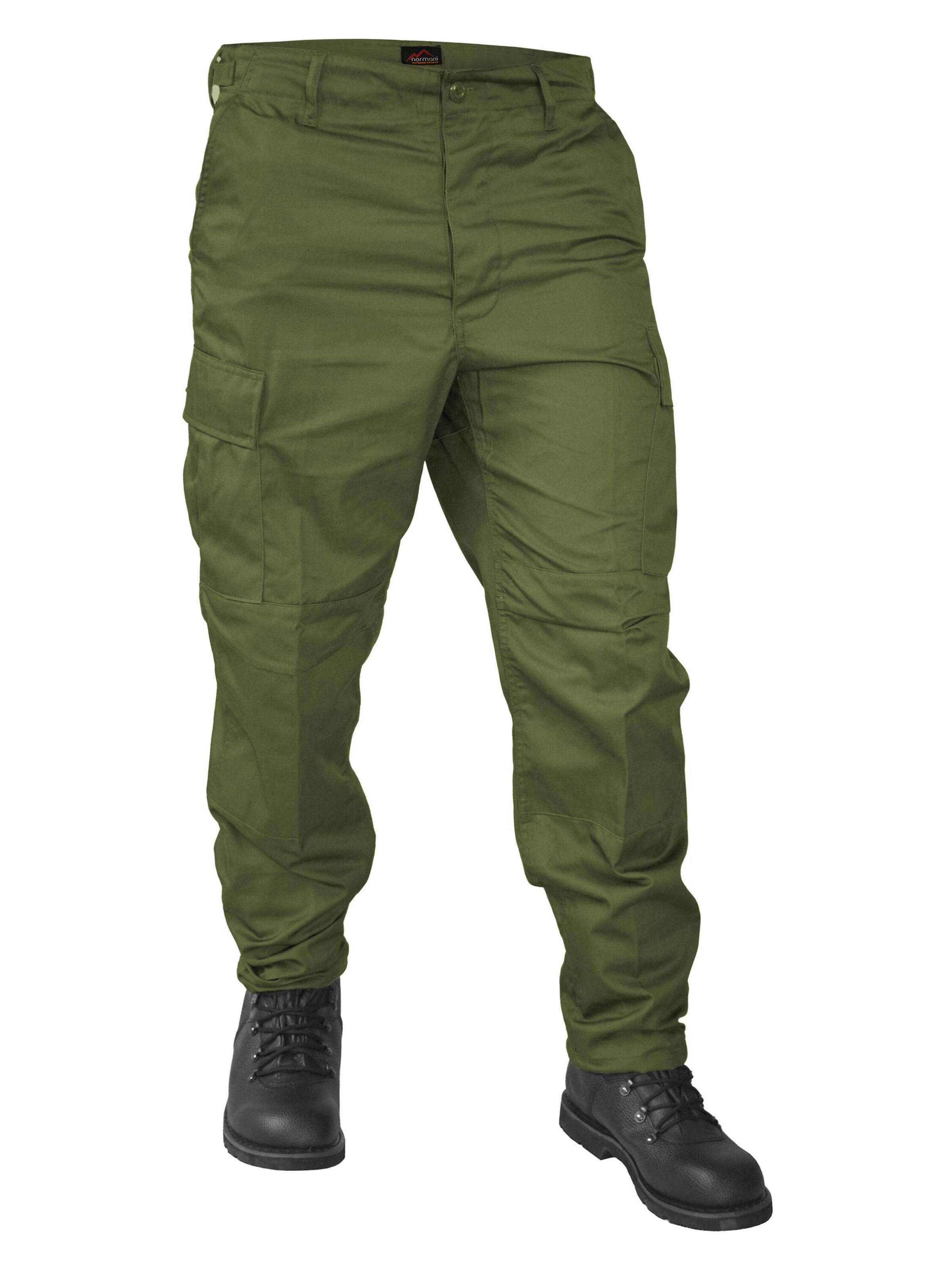 Regular Pantalon outdoor 'Trooper' normani en vert
