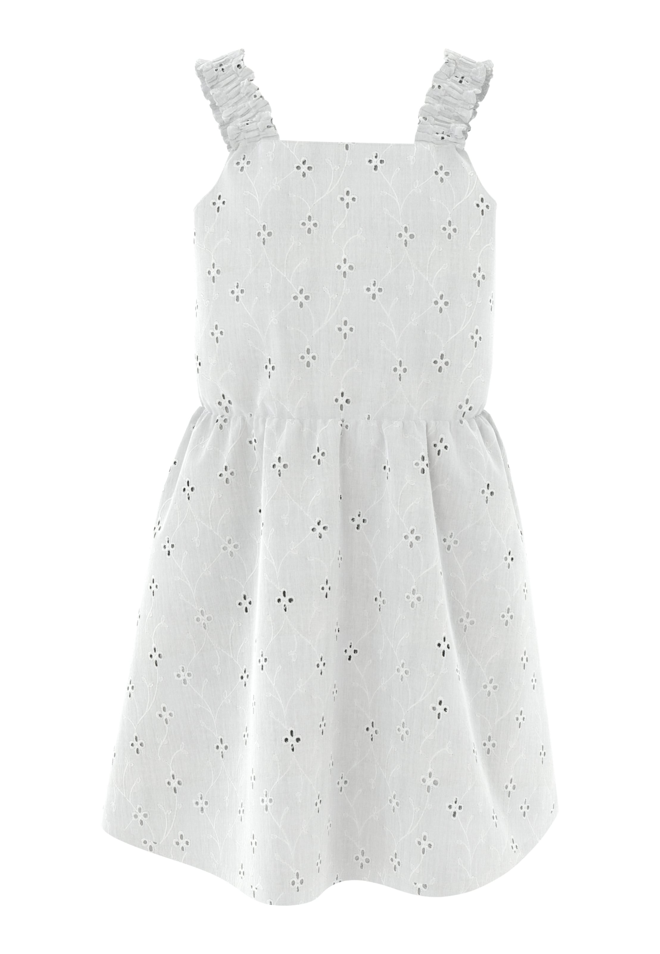 NAME IT Klänning 'VIOLETA' i vit: framsida