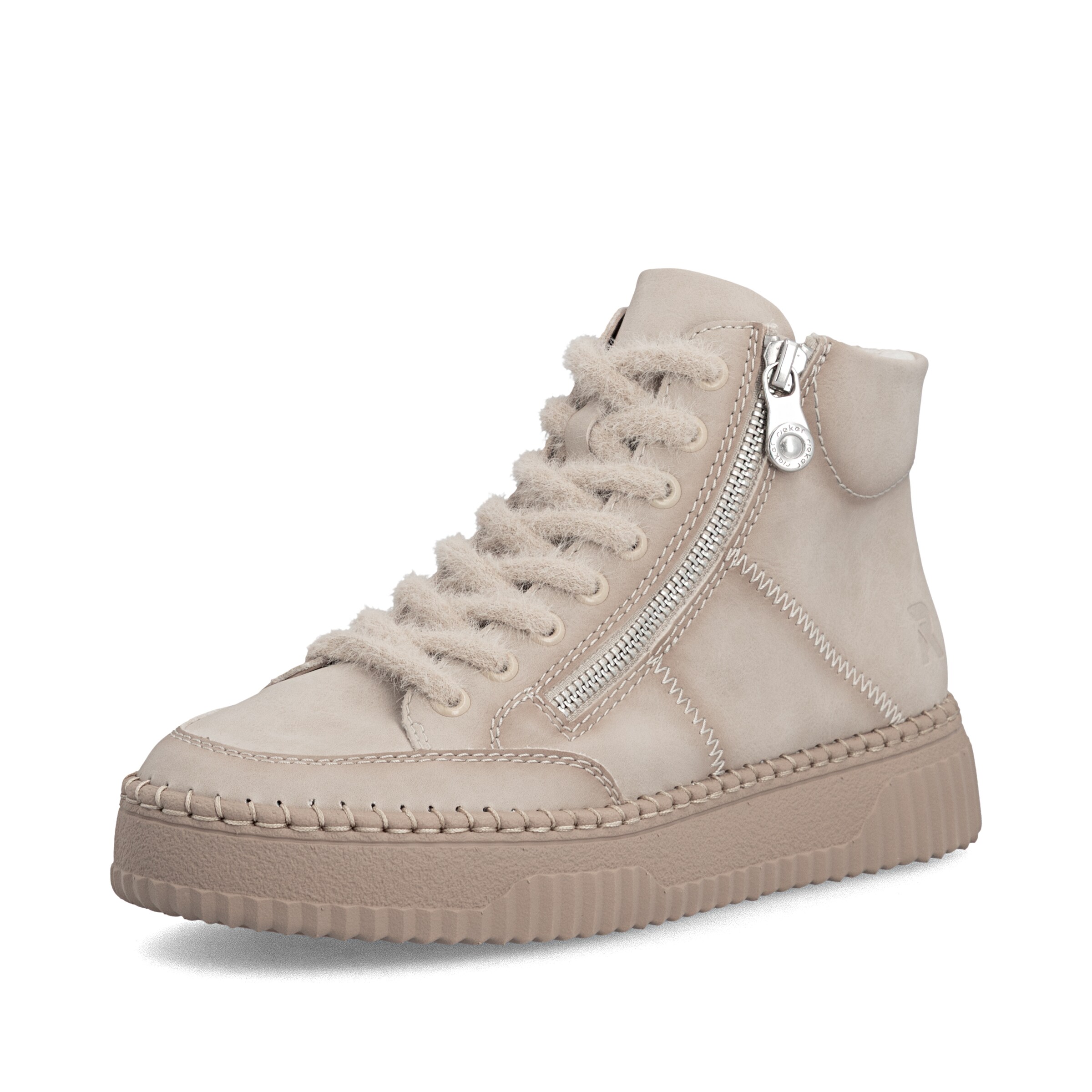 Rieker Sneaker in Beige: Vorderseite