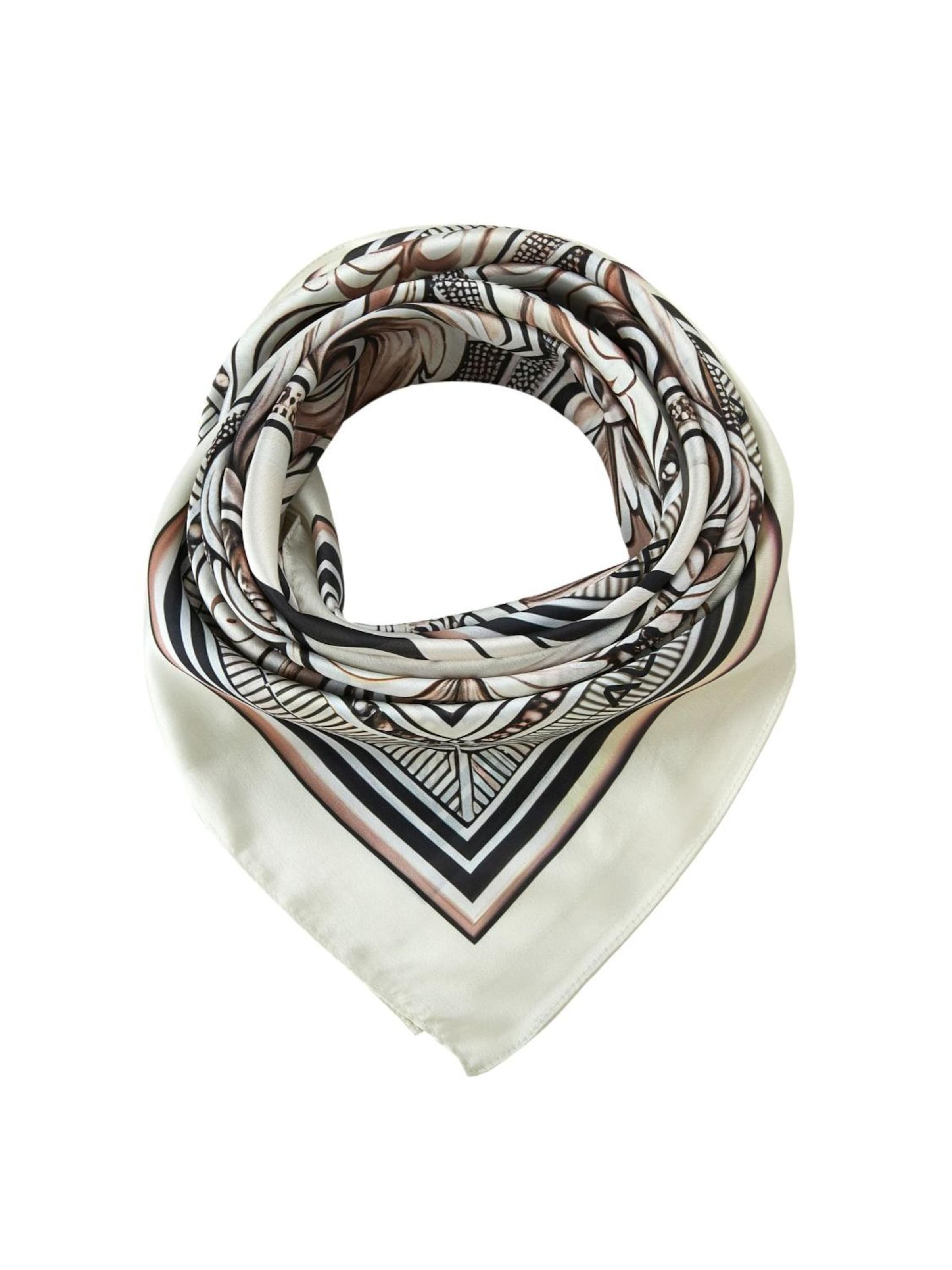 Sciarpa 'Grand carré de soie Authentic Zoé' di alberto cabale in grigio: frontale