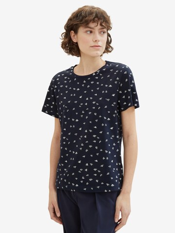 T-shirt TOM TAILOR en bleu : devant