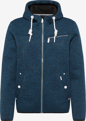 ICEBOUND Fleece jas in Blauw: voorkant