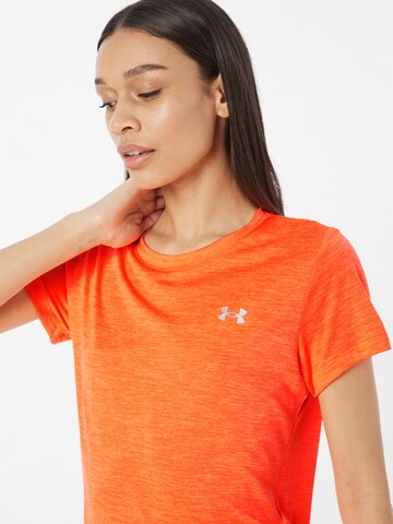 T-shirt fonctionnel 'Tech Twist' UNDER ARMOUR en orange