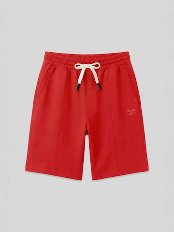 Tommy Life - Regular Calças de desporto em vermelho: frente
