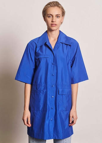 NORR Shirt Dress in Blue: front