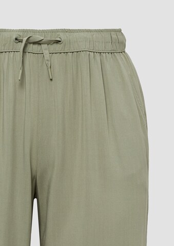 QS Wide Leg Hose in Grün