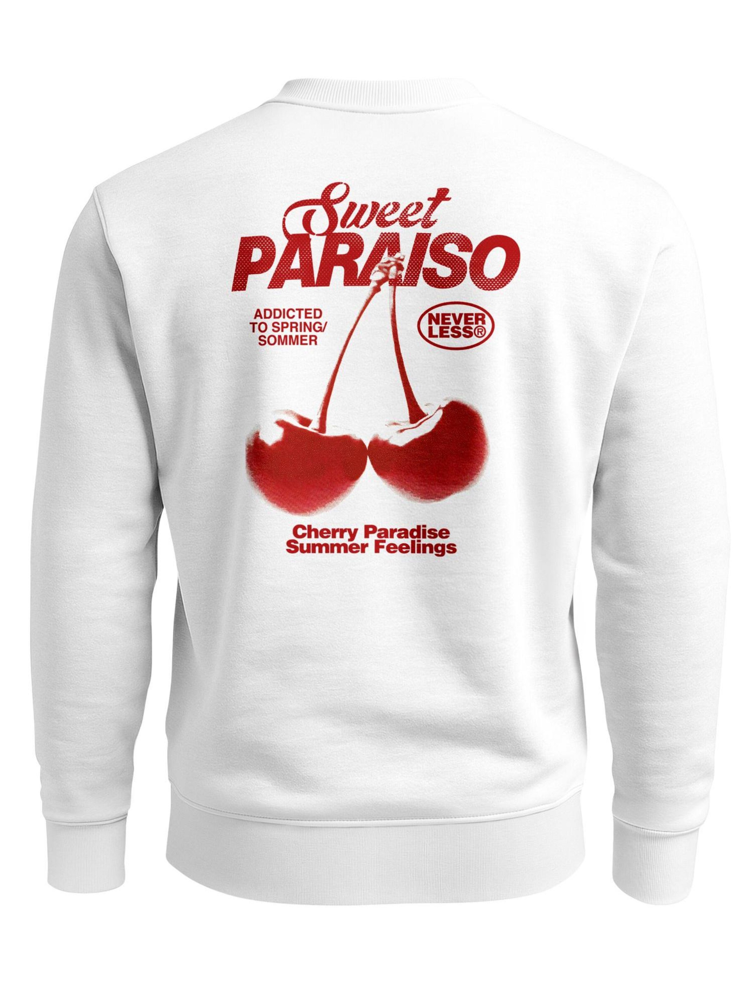 Neverless Sweatshirt 'Sweet Paraiso' in White