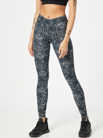 Urban Classics Slimfit Leggings in Blauw: voorkant