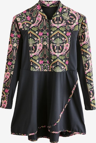 NextTankini top - crna boja: prednji dio