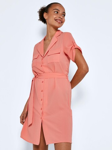 Robe-chemise 'Vera' Noisy may en orange : devant