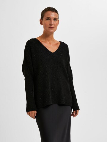 SELECTED FEMME Pullover in Schwarz: predná strana