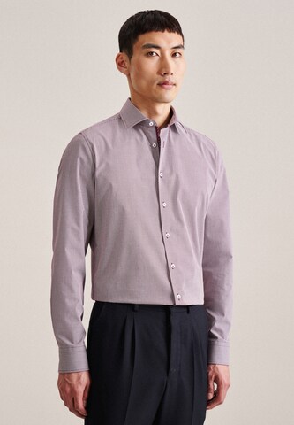 SEIDENSTICKER Slim Fit Hemd in Rot: Vorderseite