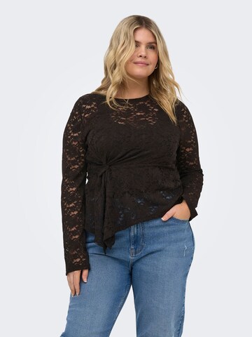 ONLY Carmakoma Bluse i sort: forside