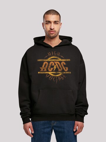 F4NT4STIC Sweatshirt 'ACDC' in Black: front