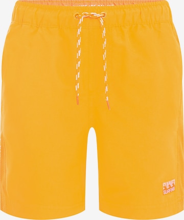 Pantaloncini da bagno di WE Fashion in arancione: frontale