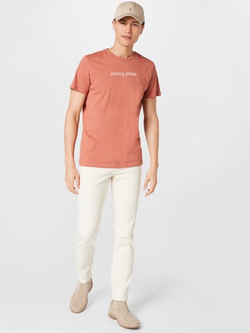 Coupe slim Jean 'Mike' JACK & JONES en blanc