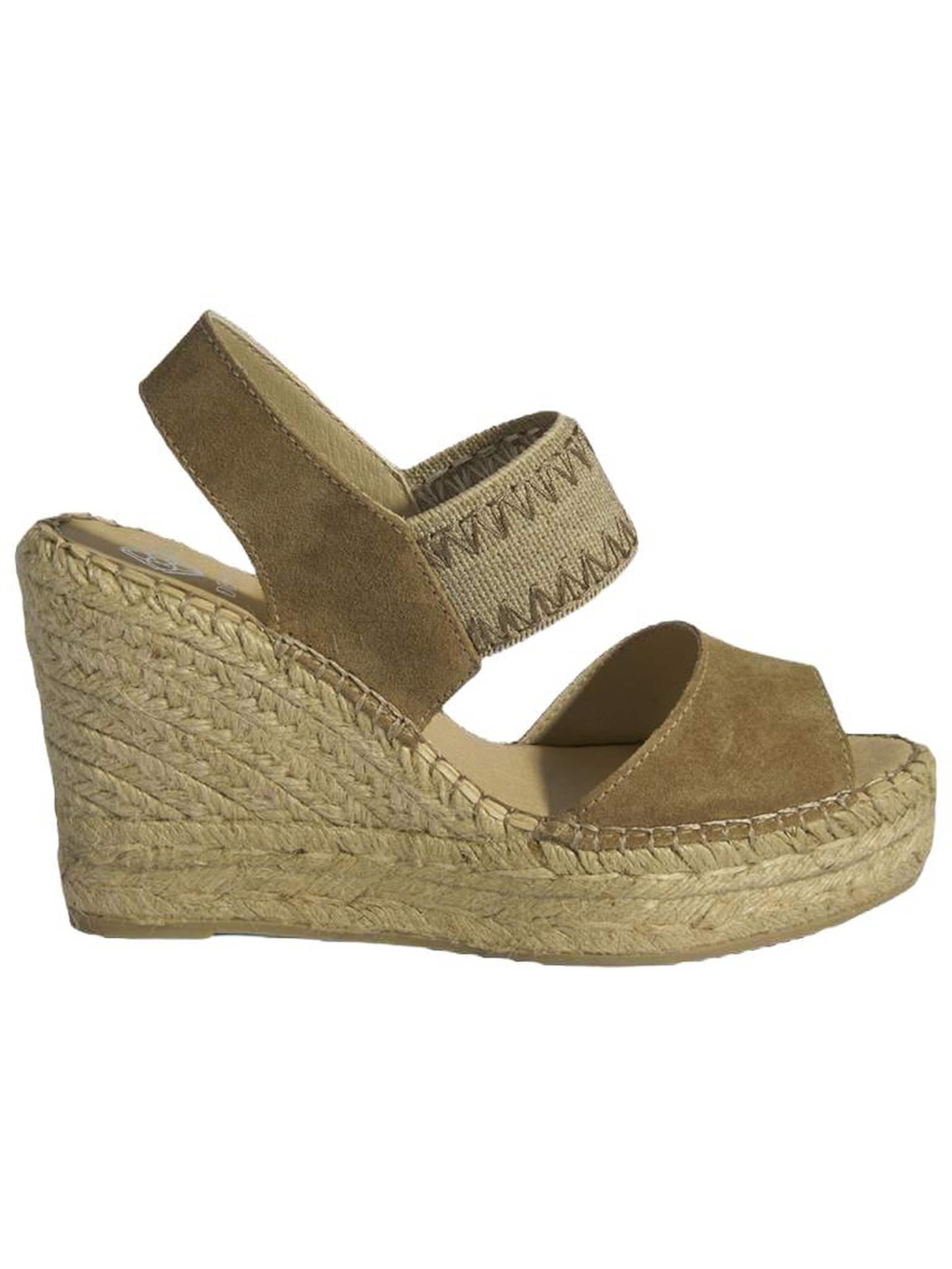 Desa Espadrilles 'Slip-Ons' in Beige: front