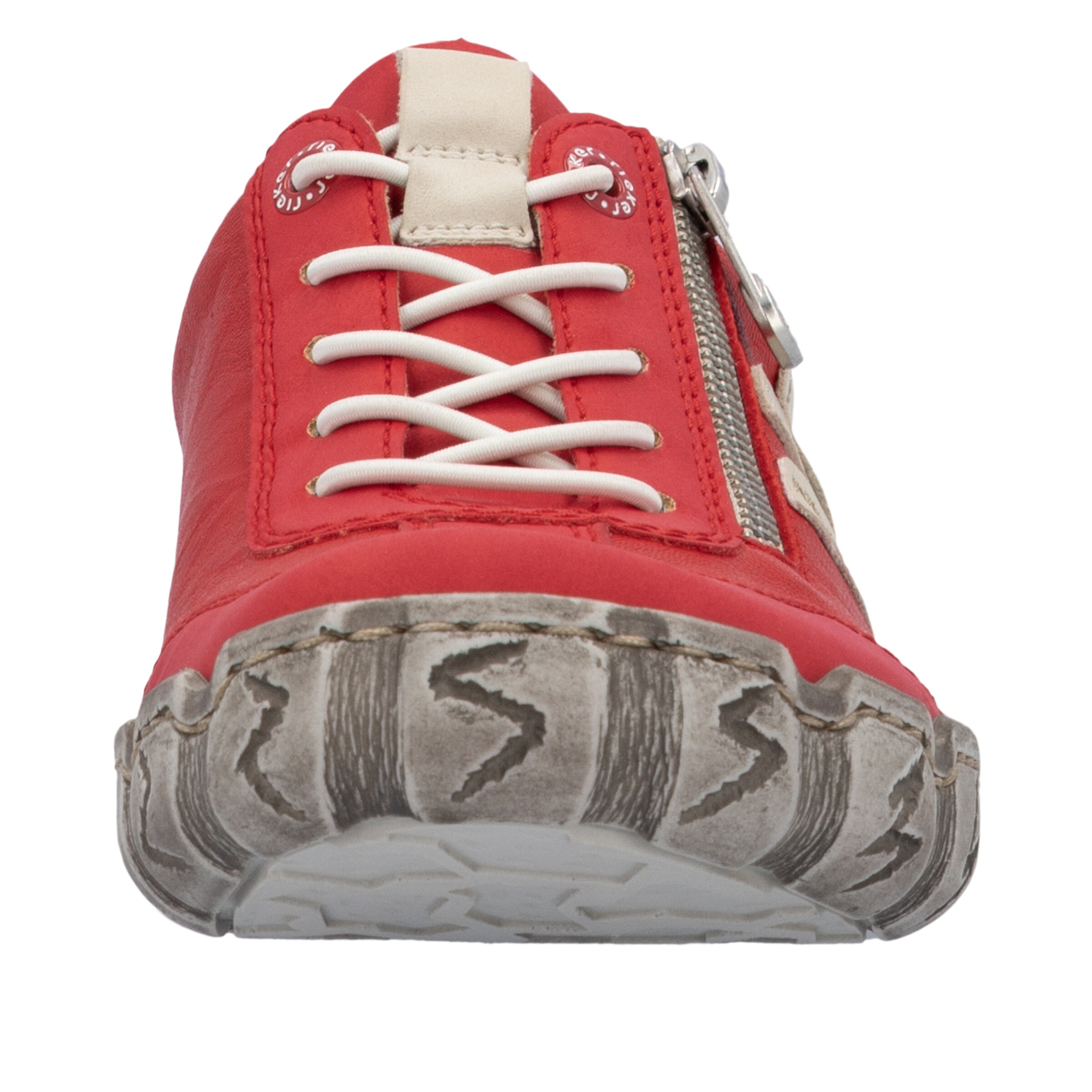 Baskets basses Rieker en rouge