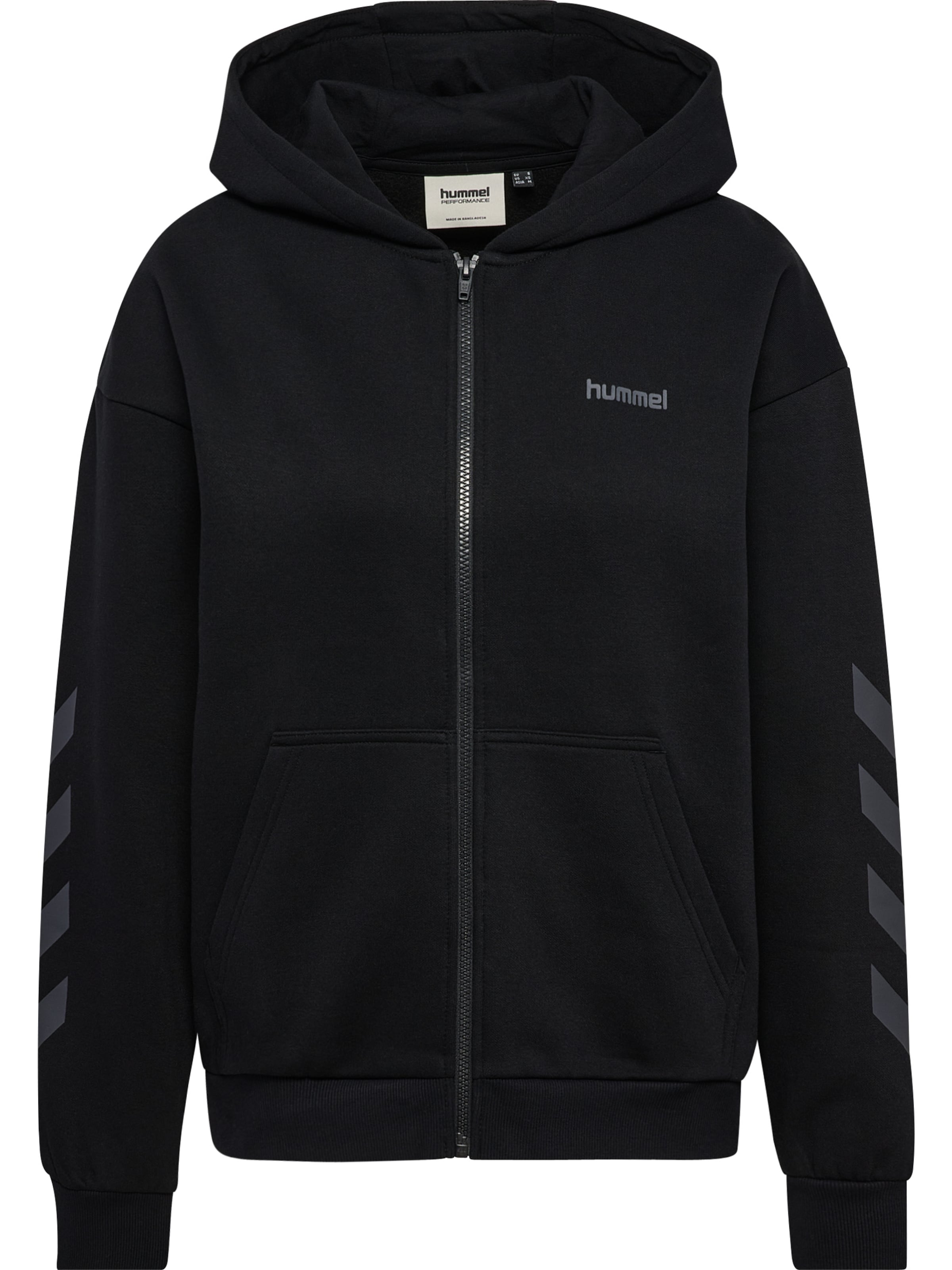Hummel Sportief sweatshirt in Zwart: voorkant