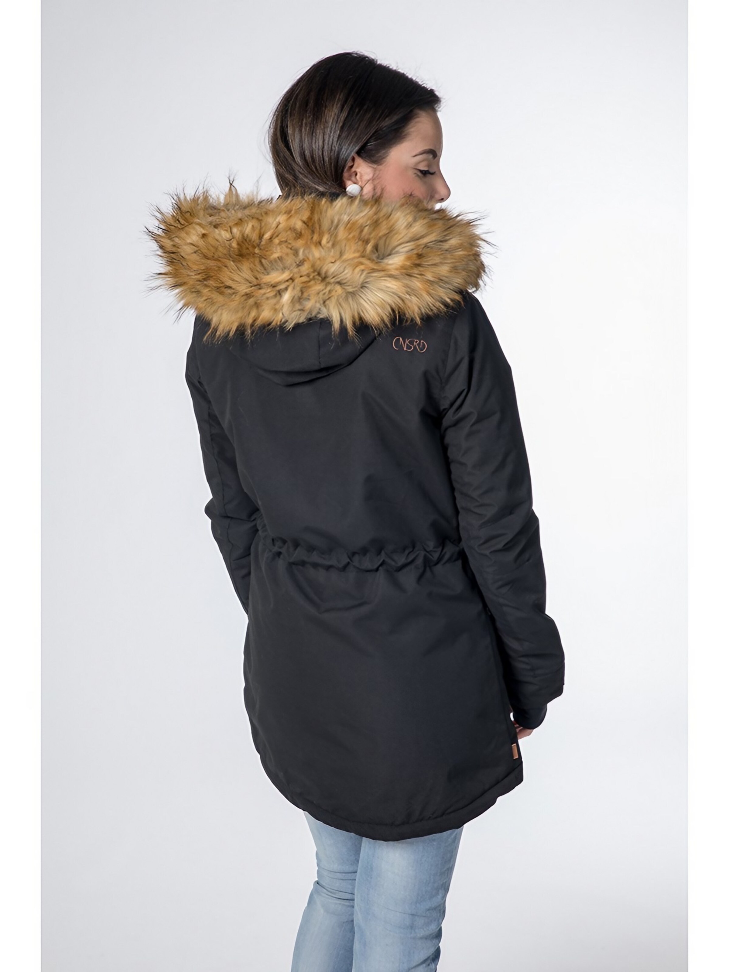 CNSRD Winter Jacket 'ABBEY FLORA' in Black