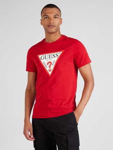 GUESS Majica | rdeča barva: sprednja stran