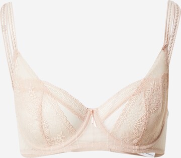 PASSIONATA Balconette Bra in Pink: front