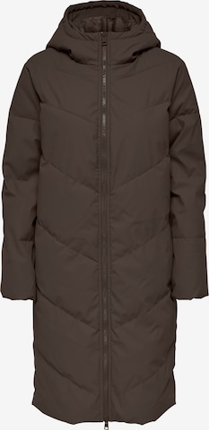 JDY Winter coat 'Ulrikka' in Brown: front