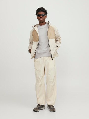 JACK & JONES Sweatshirt 'JCOCollective' in Beige