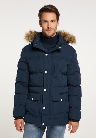 Parka d’hiver ICEBOUND en bleu : devant